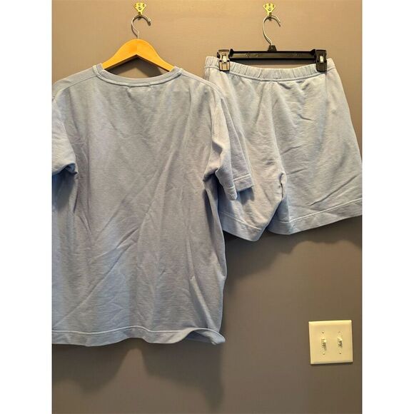 The Galt Knitting Co. Men's M Light Blue Sweat Shorts Set Casual - Picture 5 of 8